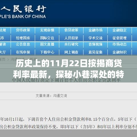 揭秘歷史與當下，11月22日按揭商貸利率變遷與小巷特色小店探秘之旅