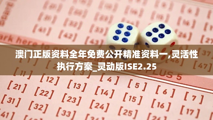 澳門(mén)正版資料全年免費(fèi)公開(kāi)精準(zhǔn)資料一,靈活性執(zhí)行方案_靈動(dòng)版ISE2.25