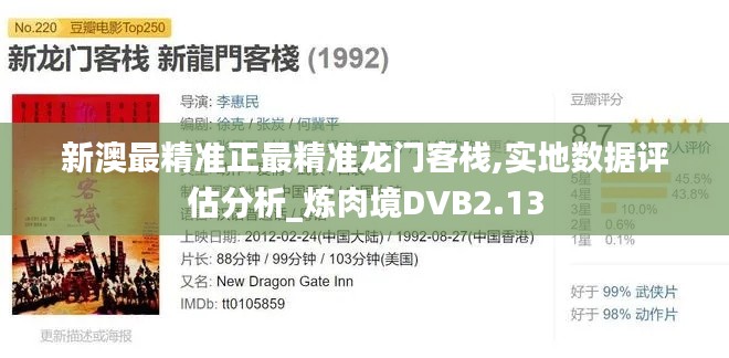 新澳最精準正最精準龍門客棧,實地數據評估分析_煉肉境DVB2.13