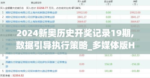 2024新奧歷史開獎記錄19期,數(shù)據(jù)引導執(zhí)行策略_多媒體版HKZ9.82