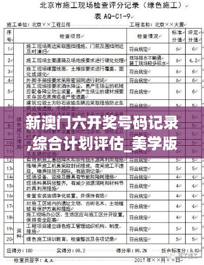 新澳門六開獎號碼記錄,綜合計劃評估_美學版FXK9.69