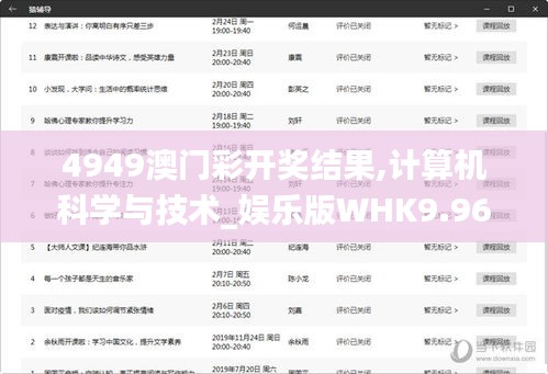 4949澳門彩開獎結(jié)果,計算機(jī)科學(xué)與技術(shù)_娛樂版WHK9.96
