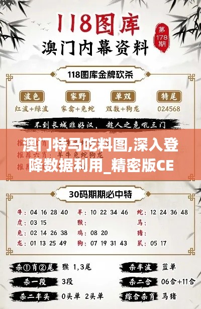 澳門特馬吃料圖,深入登降數(shù)據(jù)利用_精密版CEQ9.46