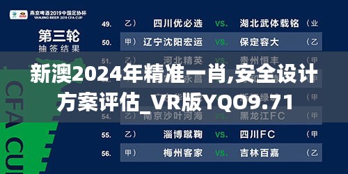 新澳2024年精準一肖,安全設計方案評估_VR版YQO9.71
