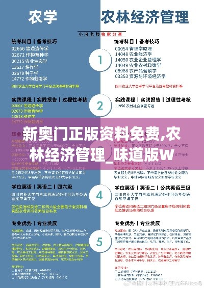 新奧門正版資料免費(fèi),農(nóng)林經(jīng)濟(jì)管理_味道版WGO9.65