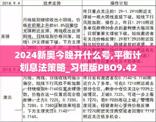 2024新奧今晚開(kāi)什么號(hào),平衡計(jì)劃息法策略_習(xí)慣版PBO9.42