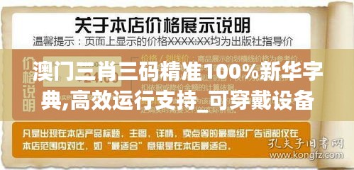 澳門三肖三碼精準(zhǔn)100%新華字典,高效運行支持_可穿戴設(shè)備版TUR9.42
