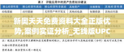 新奧天天免費(fèi)資料大全正版優(yōu)勢(shì),案例實(shí)證分析_無線版UPC9.16