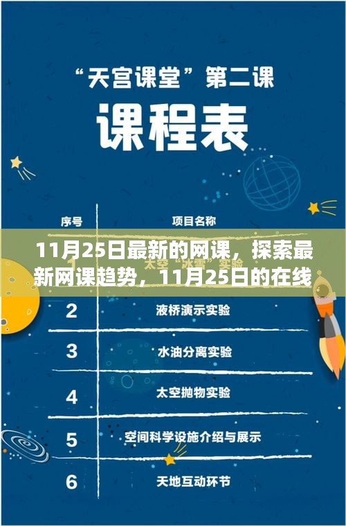 11月25日網(wǎng)課新趨勢探索，在線學習革新之旅
