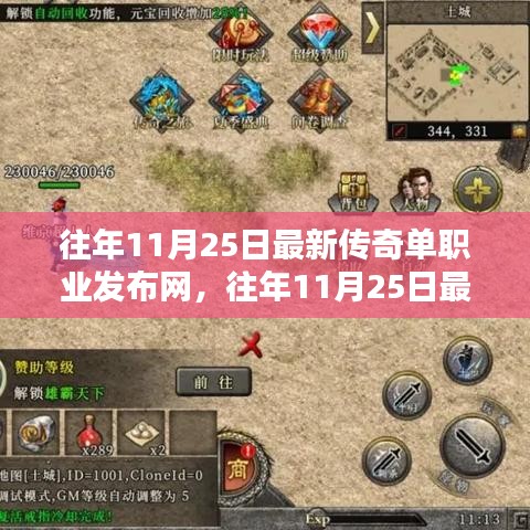 往年11月25日最新傳奇單職業(yè)發(fā)布網(wǎng)詳解與評測，全面介紹與體驗(yàn)指南