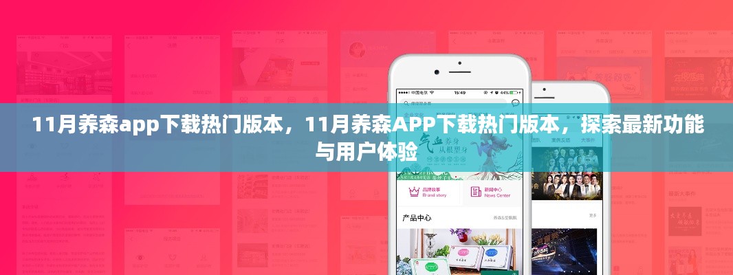 11月養森APP熱門版本下載，探索新功能與極致用戶體驗