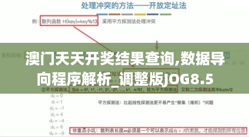澳門天天開獎結果查詢,數據導向程序解析_調整版JOG8.5