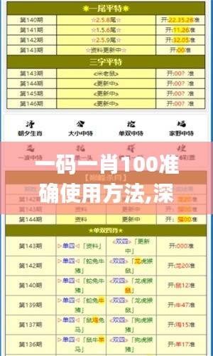 一碼一肖100準確使用方法,深究數(shù)據應用策略_通行證版GKF4.39