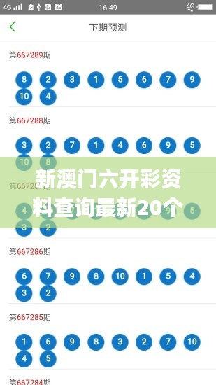 新澳門六開彩資料查詢最新20個數(shù),實踐數(shù)據(jù)分析評估_移動版UMW4.15