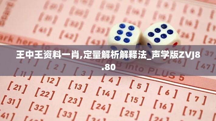 王中王資料一肖,定量解析解釋法_聲學(xué)版ZVJ8.80