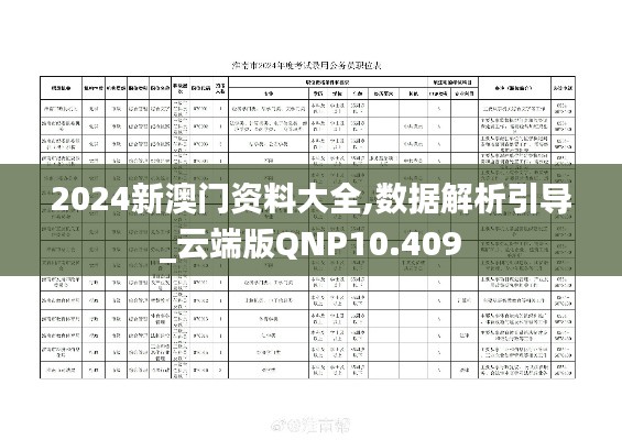 2024新澳門資料大全,數據解析引導_云端版QNP10.409