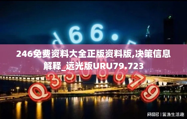 246免費資料大全正版資料版,決策信息解釋_遠光版URU79.723