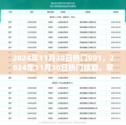 掌握熱門技能，2024年11月30日熱門任務(wù)全攻略詳解