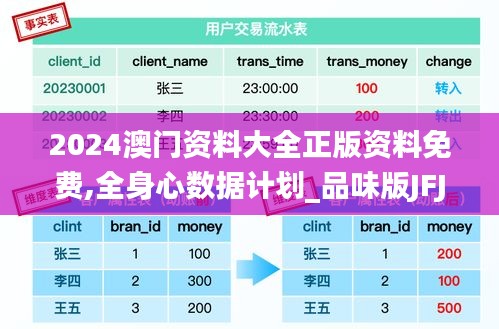 2024澳門資料大全正版資料免費(fèi),全身心數(shù)據(jù)計劃_品味版JFJ38.501