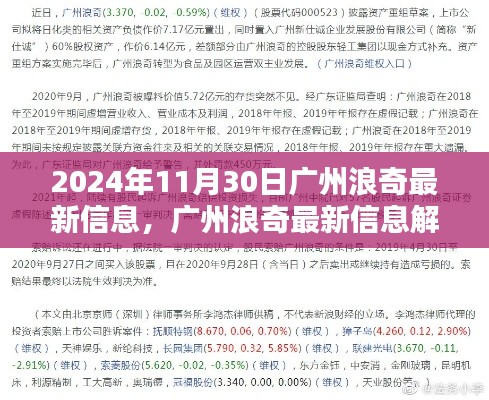 2024年11月30日廣州浪奇最新動態(tài)及信息解析，機遇與挑戰(zhàn)一覽