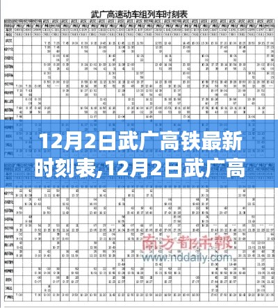 12月2日武廣高鐵最新時刻表解析與旅行規(guī)劃指南