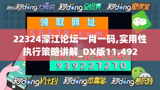 22324濠江論壇一肖一碼,實(shí)用性執(zhí)行策略講解_DX版11.492