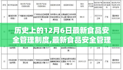 最新食品安全管理制度深度解析，歷史沿革、用戶體驗(yàn)與競品對比測評報告