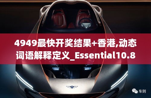 4949最快開獎結果+香港,動態(tài)詞語解釋定義_Essential10.817