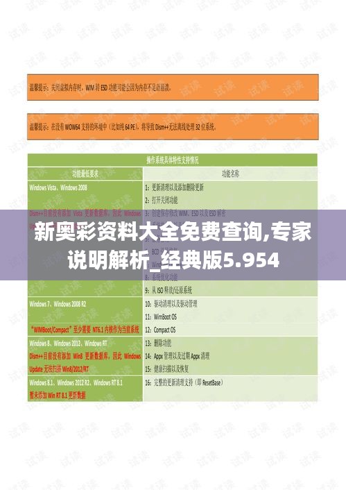 新奧彩資料大全免費查詢,專家說明解析_經(jīng)典版5.954