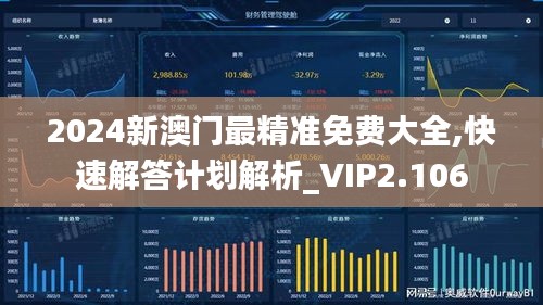 2024新澳門最精準(zhǔn)免費(fèi)大全,快速解答計(jì)劃解析_VIP2.106