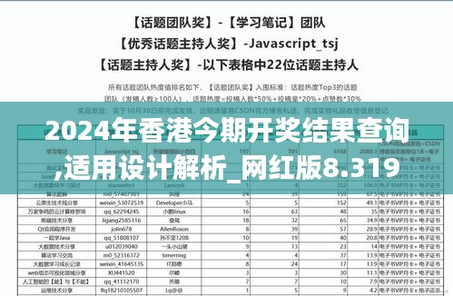 2024年香港今期開獎結(jié)果查詢,適用設(shè)計(jì)解析_網(wǎng)紅版8.319