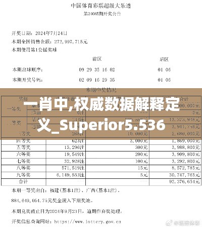 一肖中,權威數據解釋定義_Superior5.536