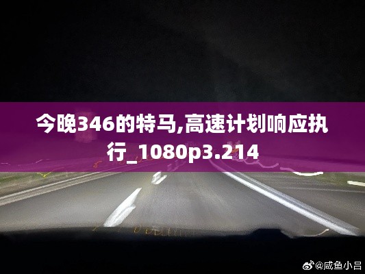 今晚346的特馬,高速計劃響應執行_1080p3.214
