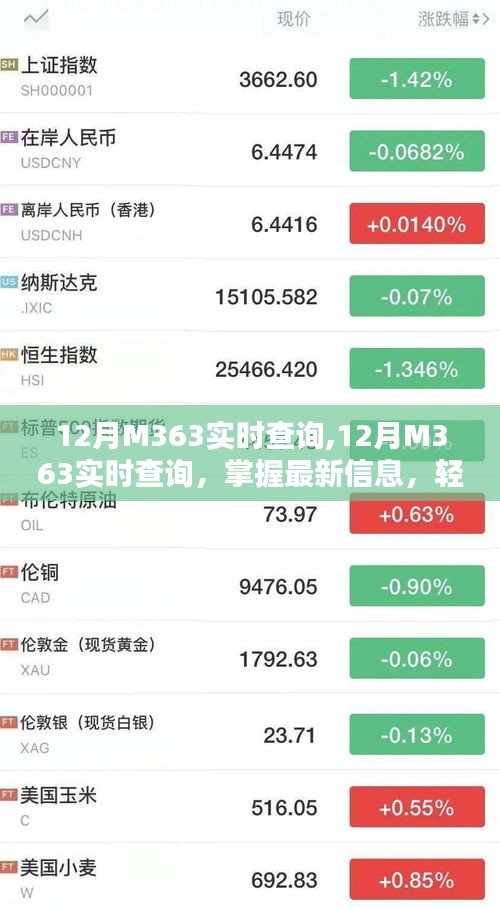 12月M363實時查詢，最新信息一手掌握，輕松管理
