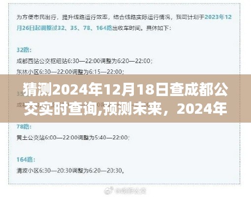 2024年成都公交實時查詢系統展望，預測未來的公交出行體驗與技術創新探索
