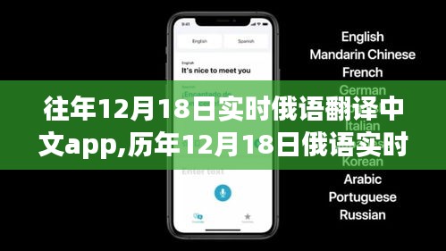 歷年12月18日俄語實(shí)時翻譯中文app的發(fā)展與革新歷程
