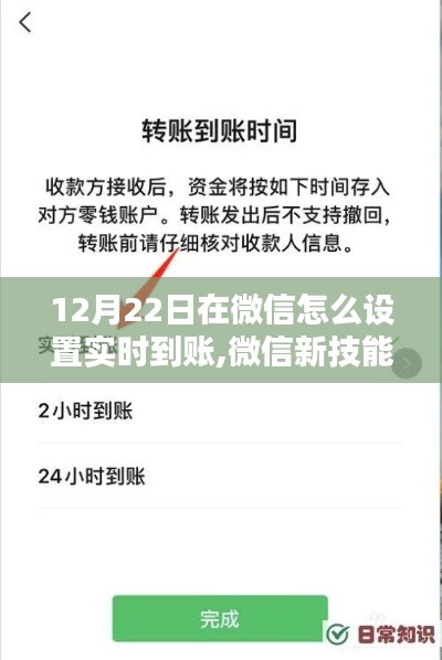 微信實(shí)時(shí)到賬設(shè)置指南，12月22日開(kāi)啟你的神奇時(shí)刻！