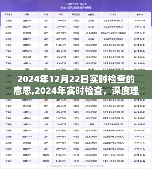 2024年實時檢查深度解讀，動態監控的意義、價值及實時檢查趨勢分析