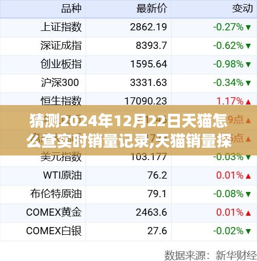 天貓銷量探秘，揭秘2024年12月22日銷量奇跡與日常小確幸的實(shí)時(shí)銷量記錄查詢指南