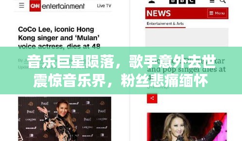 音樂巨星隕落，歌手意外去世震驚音樂界，粉絲悲痛緬懷