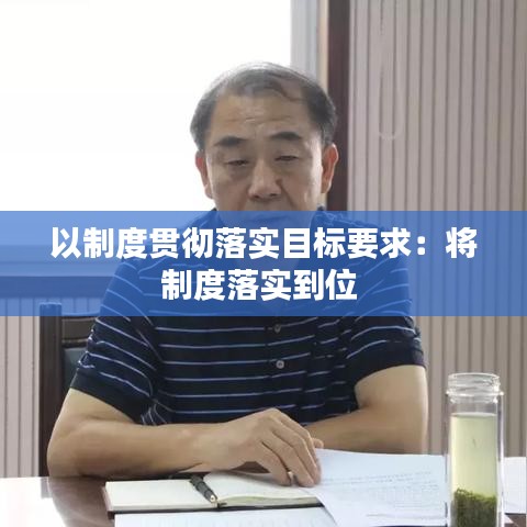 以制度貫徹落實目標要求：將制度落實到位 