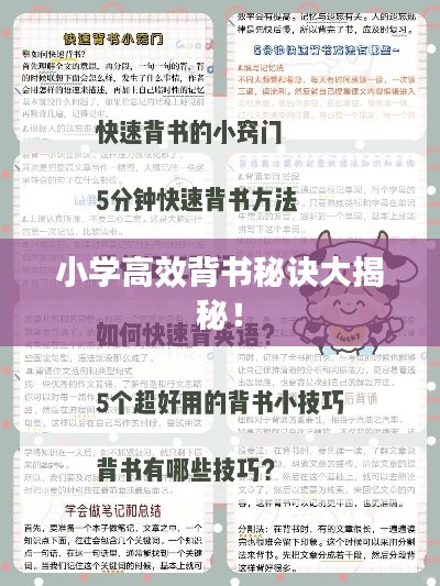 小學(xué)高效背書(shū)秘訣大揭秘！