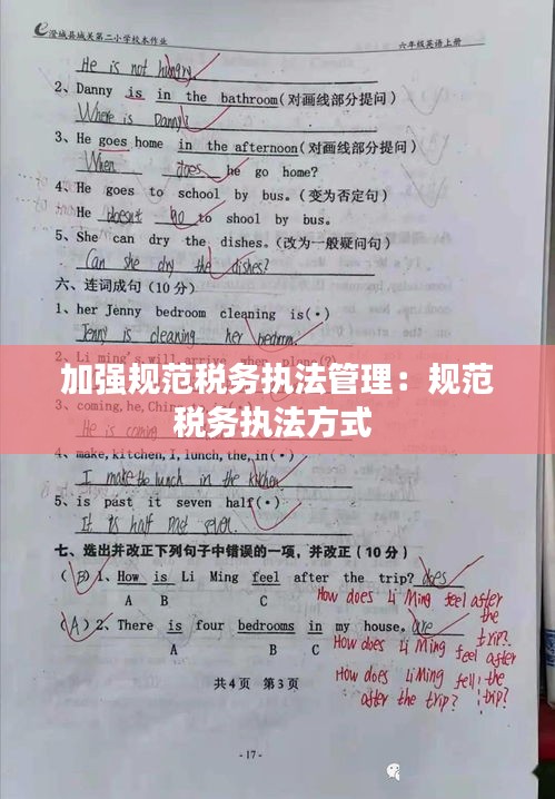 加強(qiáng)規(guī)范稅務(wù)執(zhí)法管理：規(guī)范稅務(wù)執(zhí)法方式 