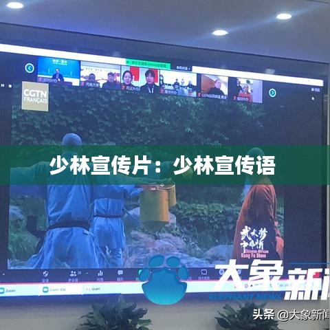 少林宣傳片：少林宣傳語 