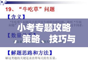 小考專題攻略，策略、技巧與知識要點一網打盡
