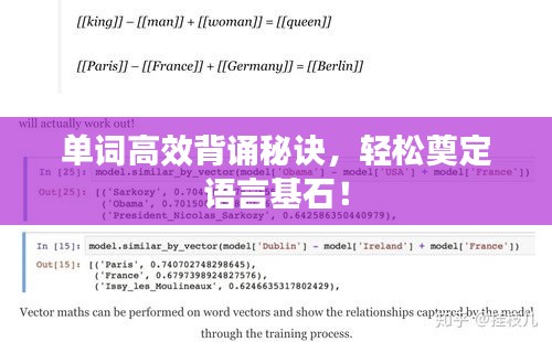 單詞高效背誦秘訣，輕松奠定語(yǔ)言基石！