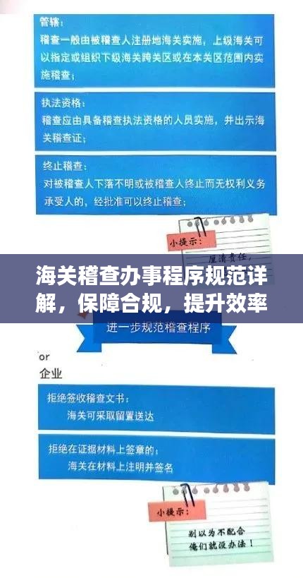 海關稽查辦事程序規范詳解，保障合規，提升效率