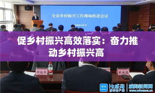 促鄉村振興高效落實：奮力推動鄉村振興高 