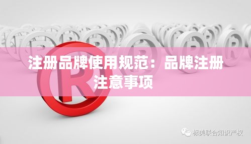 注冊品牌使用規(guī)范：品牌注冊注意事項 