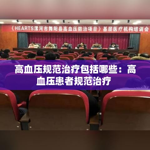 高血壓規范治療包括哪些：高血壓患者規范治療 